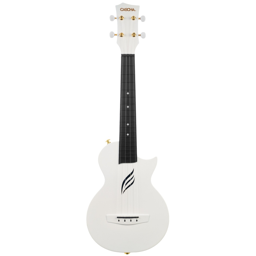 Cascha Ukulele Concerto Carbon Bianco