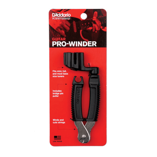 Daddario Peg Winder Chitarra Nero + Pinza 