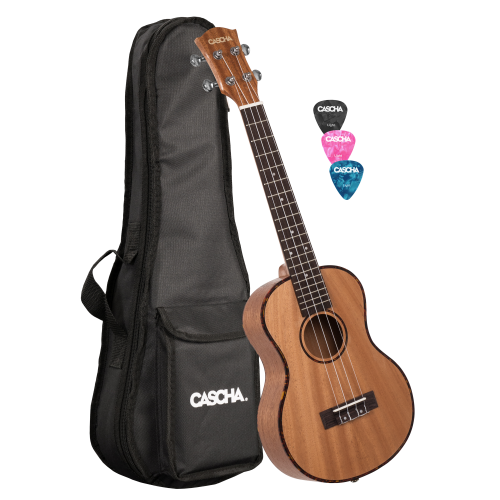 Cascha Ukulele Tenore Mahogany Set + Deluxe Bag