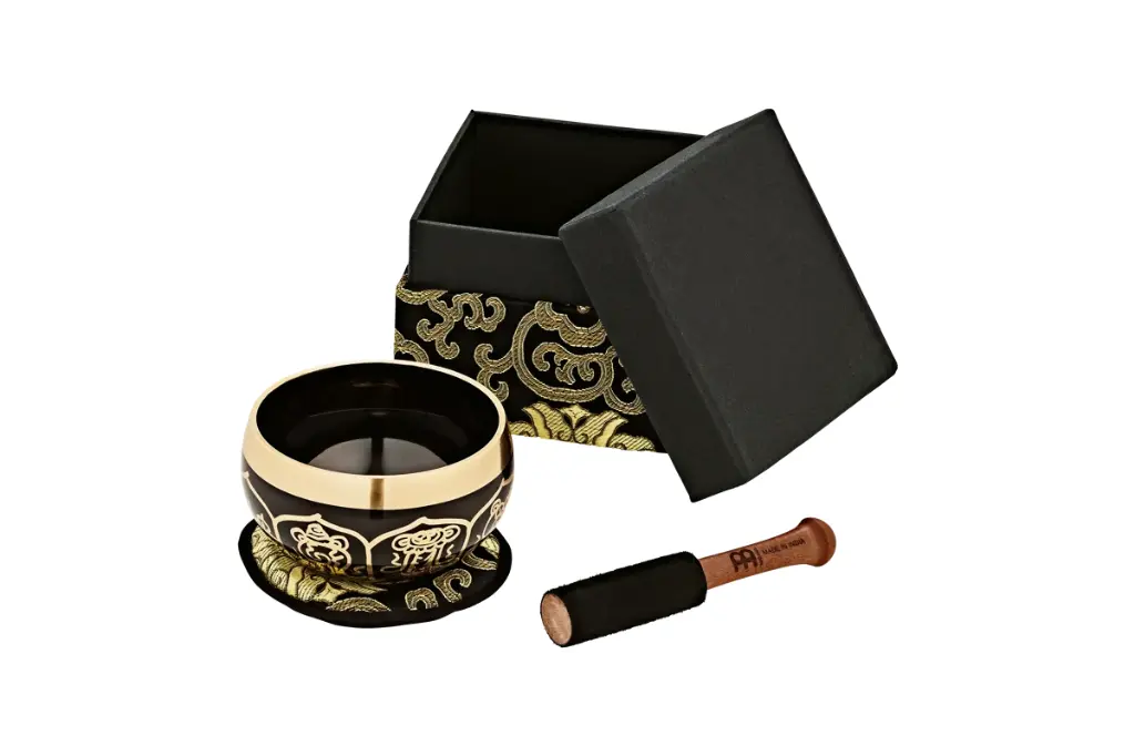 Campana Tibetana Nera Ornamentata