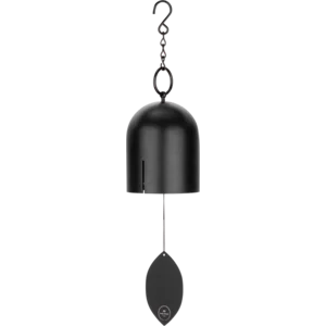 Hanging Iron Bell 18" - Black