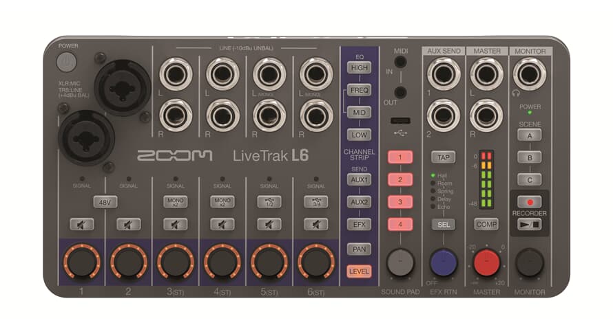 Mixer Zoom LiveTrak L6