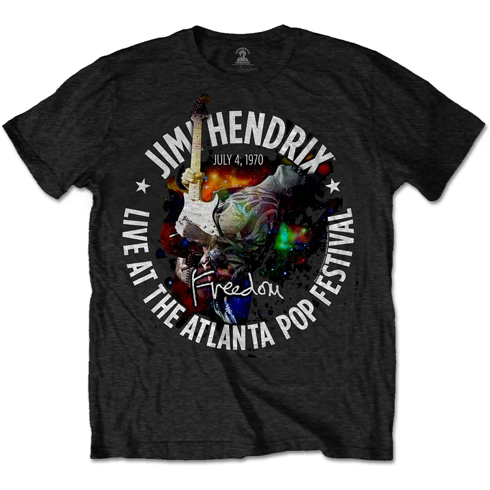 Jimi Hendrix L Atlanta Pop Festival Maglietta