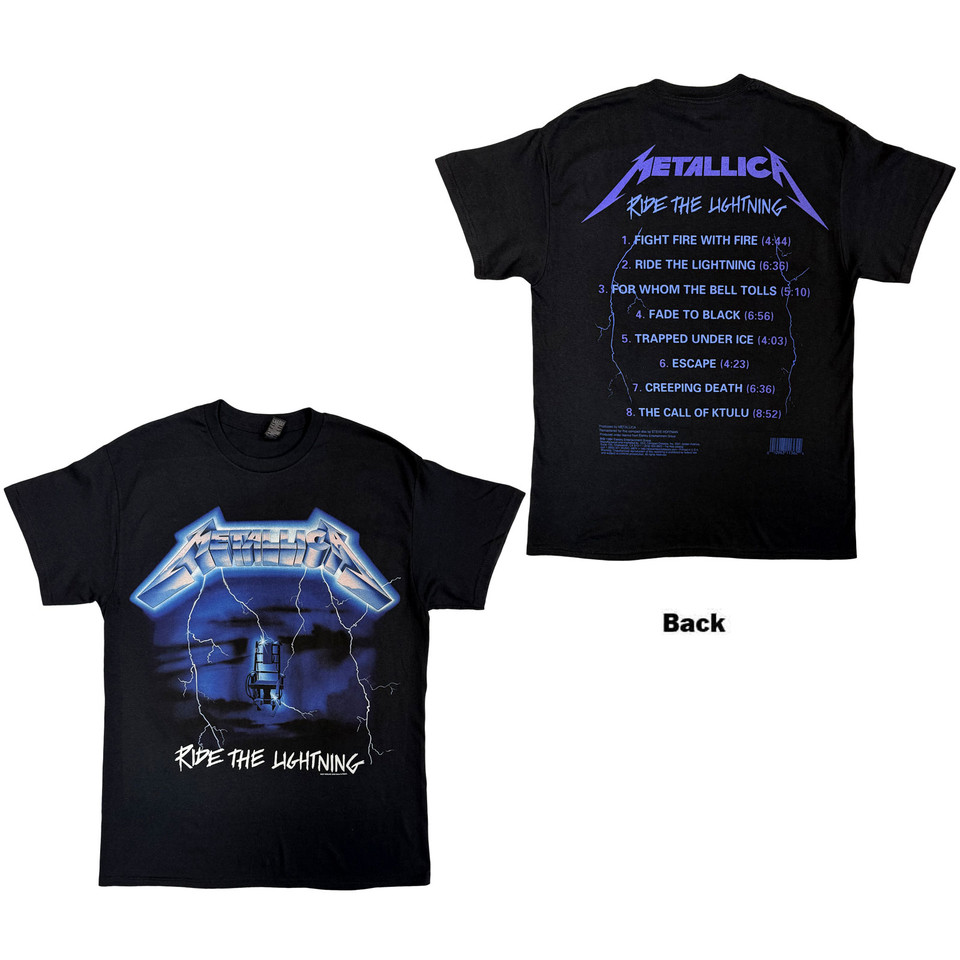 Metallica XL Ride The Lightning Maglietta