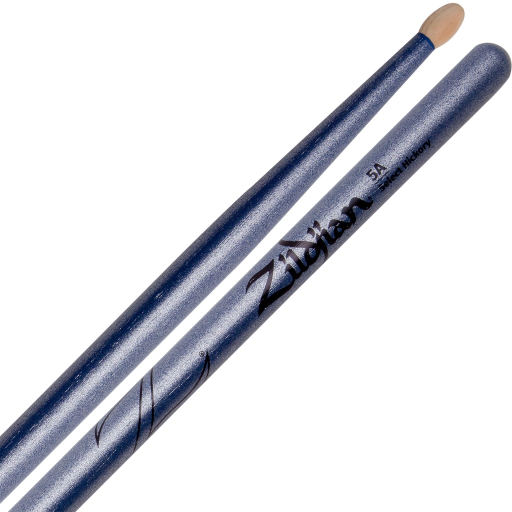 Zildjian Bacchette 5A Acorn Tip Blue Chroma