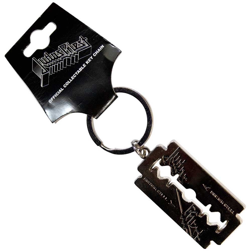 Judas Priest Portachiavi British Steel Razor Blade 