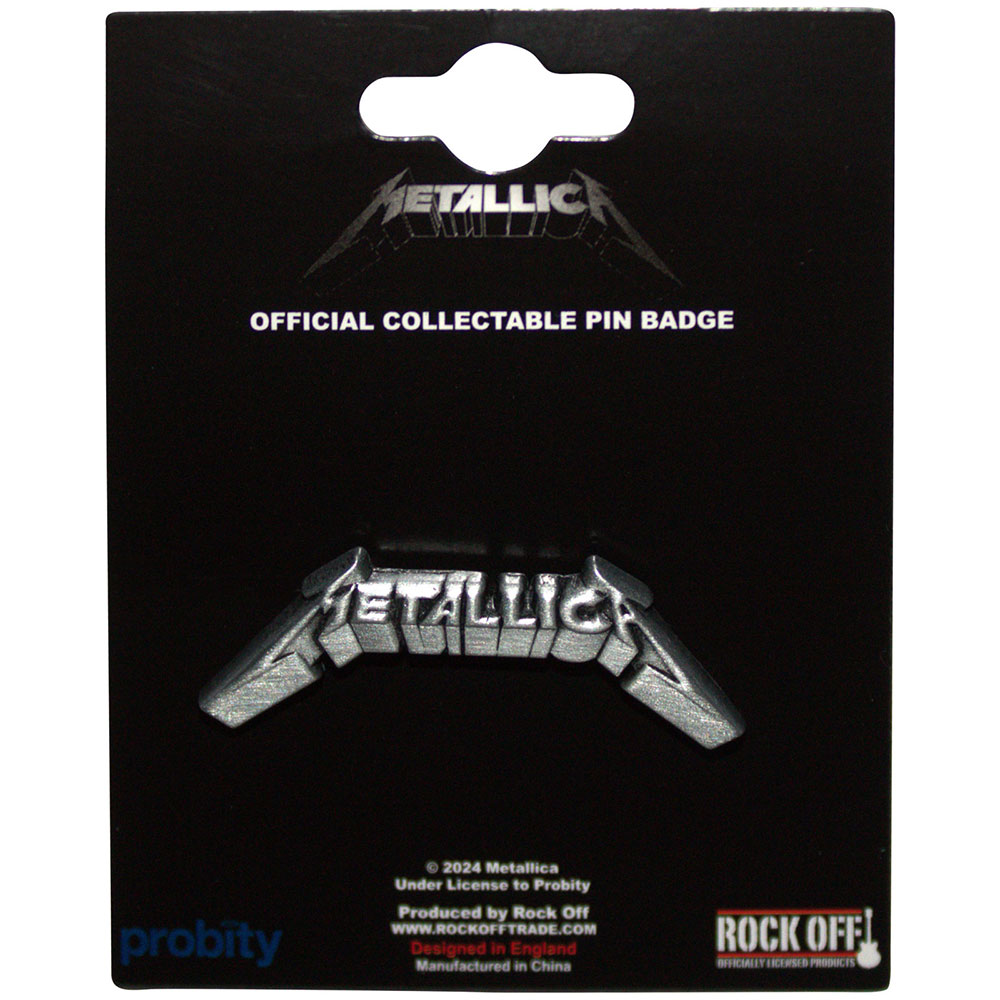 Metallica 3D Logo Spilla