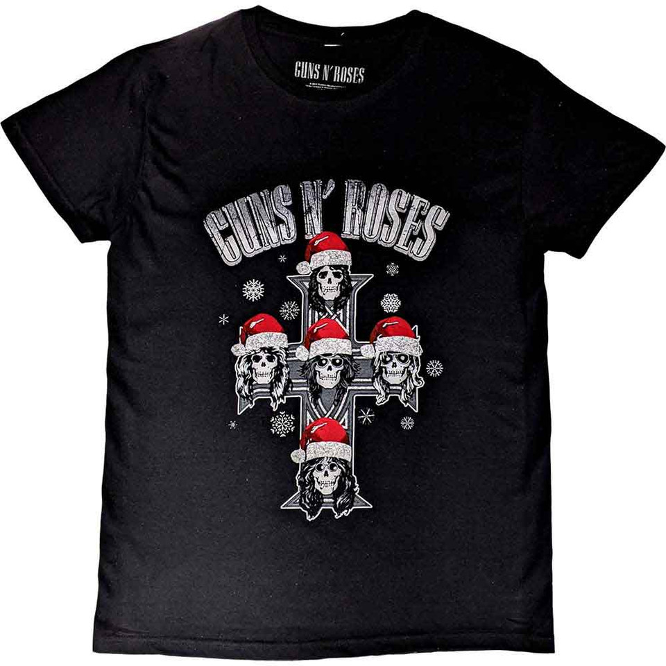 Guns N Roses L Unisex Appetite Christmas Maglietta 