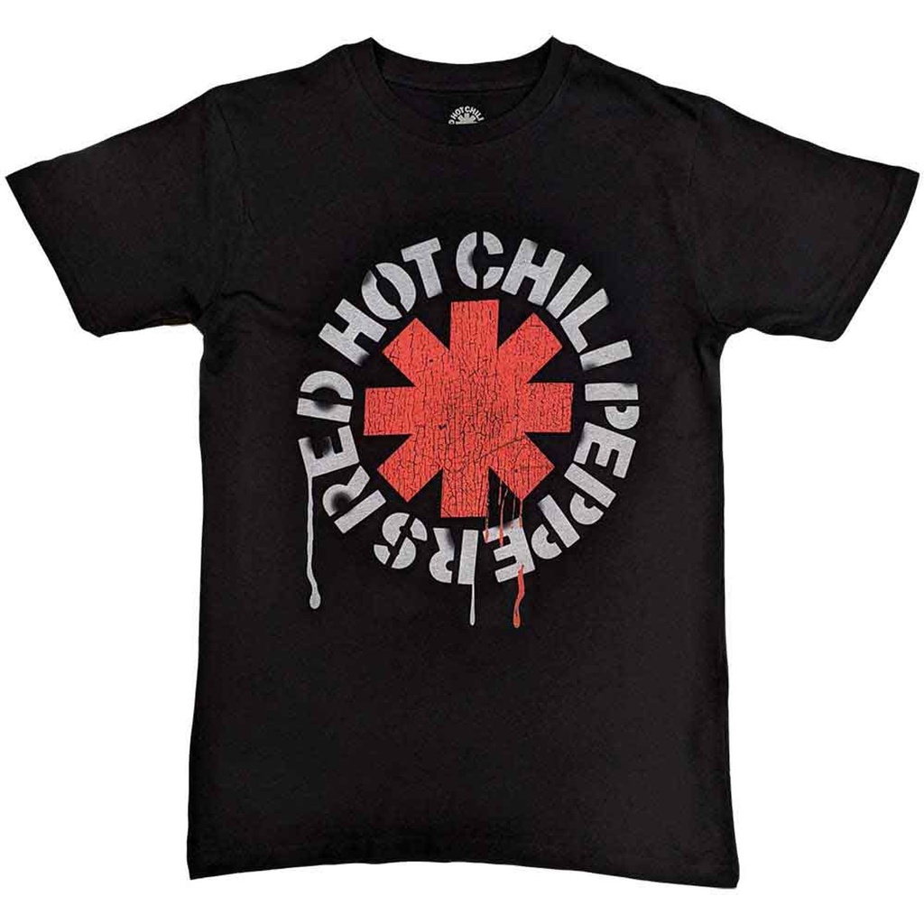 Red Hot Chili Peppers L Stencil Maglietta