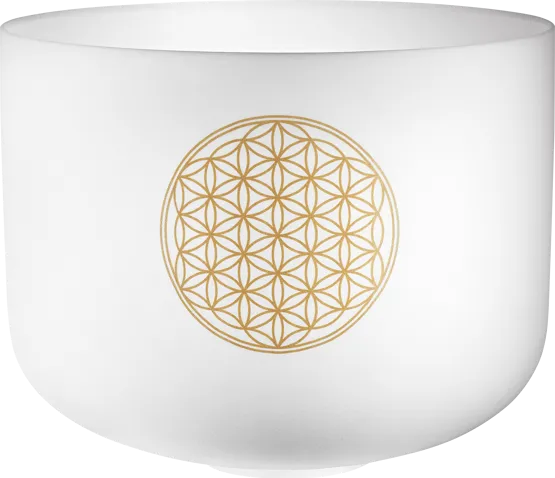 Planetary Crystal Singing Bowl 10" - Flower Of Life