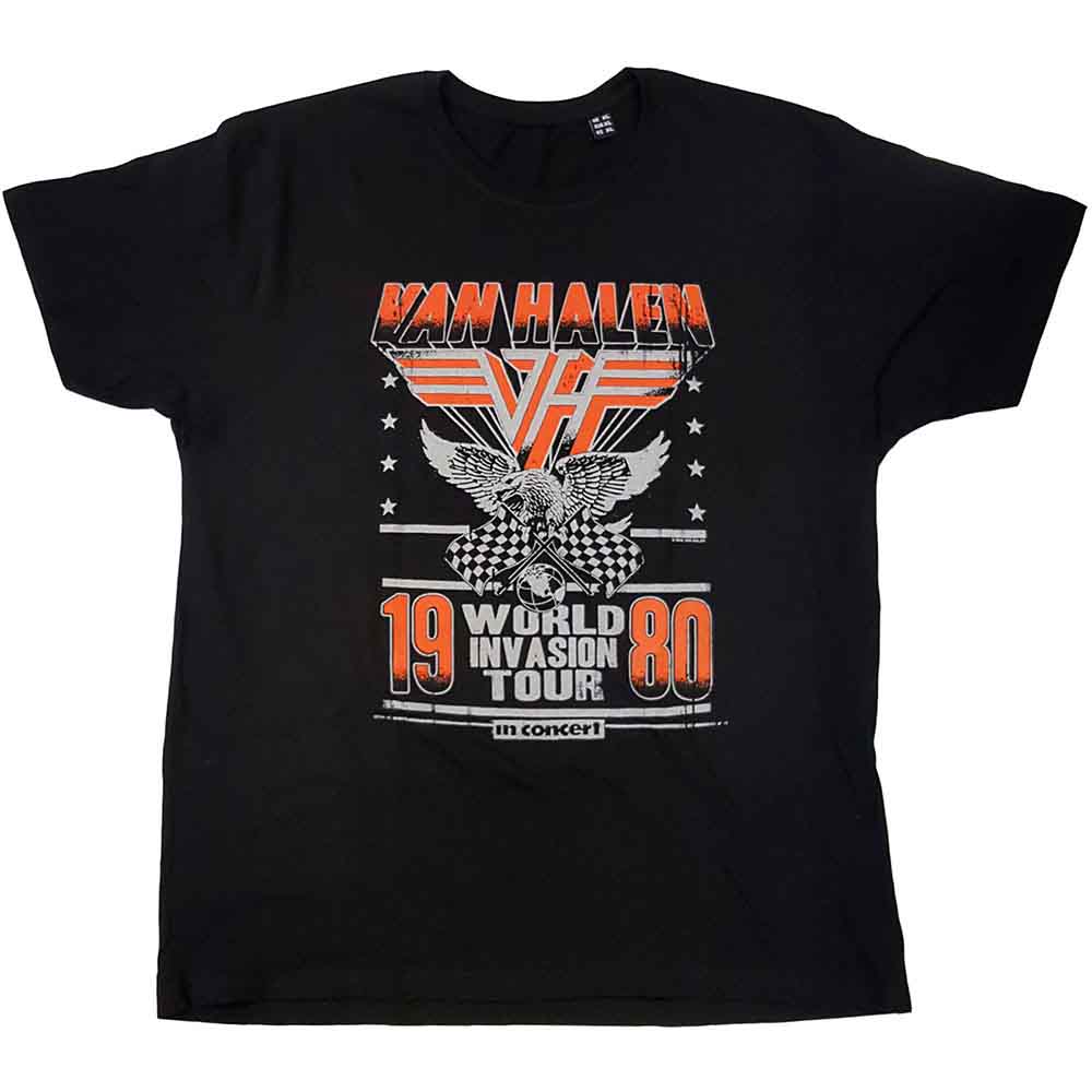 Van Halen Invasion Tour 2XL Maglietta 