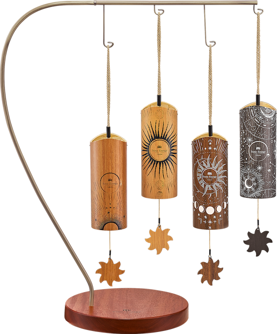 4 pezzi Bamboo Chime Set + Stand