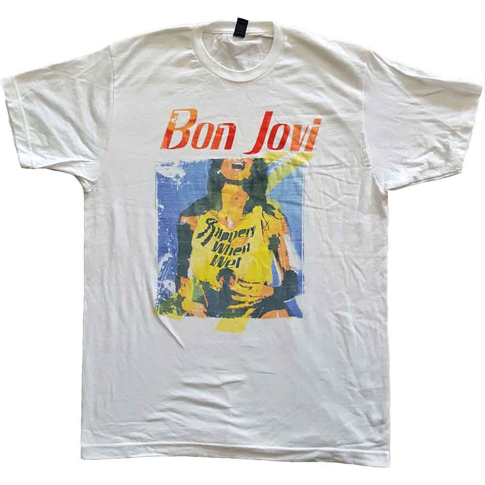 BonJovi L Slippery When Wet Original Cover Maglietta