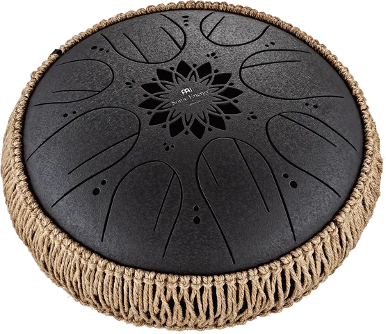 Medium Tongue Drum Sonic Energy B Minor Black 432Hz