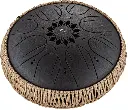 Medium Tongue Drum Sonic Energy B Minor Black 432Hz