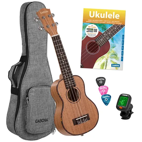 Cascha Ukulele Soprano Set + Deluxe Bag