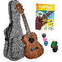 Cascha Ukulele Concert Mahogany Set