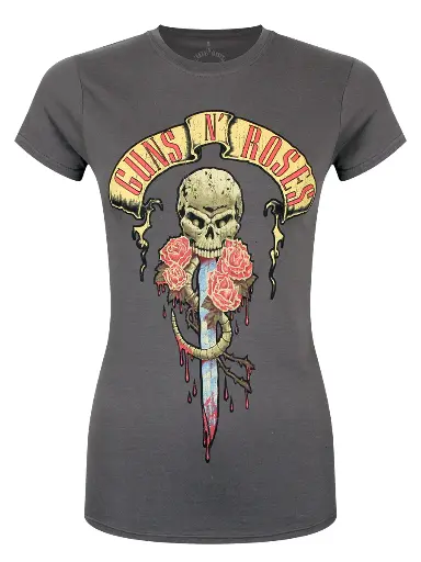 [GNRTS23LC02] Guns N Roses M Lady Dripping Dagger Maglietta