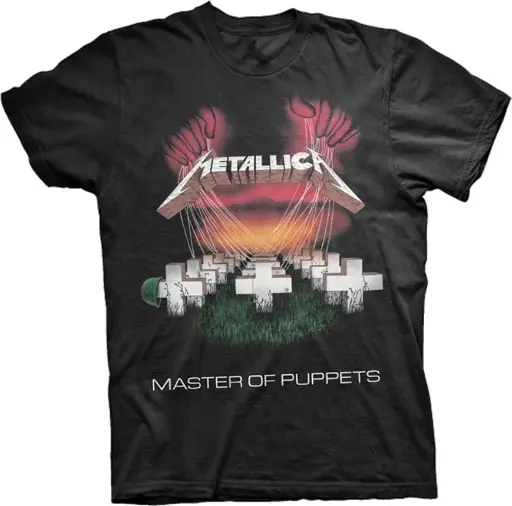 [METTS10MB02] Metallica M Unisex Master Of Puppets European Tour 86'  Maglietta