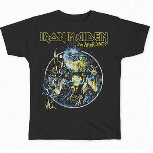 [IMTEE75MB03] Iron Maiden L Live After Death Maglietta 