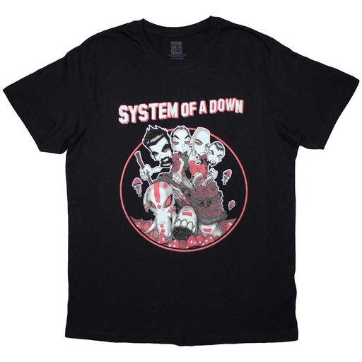 [SOADTS22MB02] System Of A Down M Unisex Maglietta Mushroom People