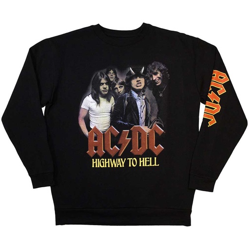 [ACDCSWT74MB02] ACDC M Felpa H2H Band Nera 