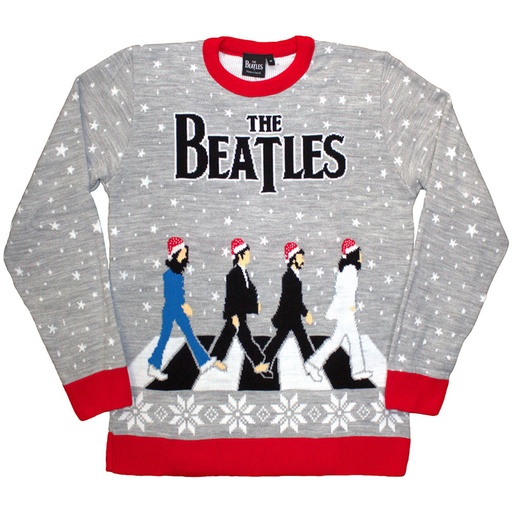 [BEATSWT654MG03] The Beatles L Unisex Maglione: Abbey Road Xmas