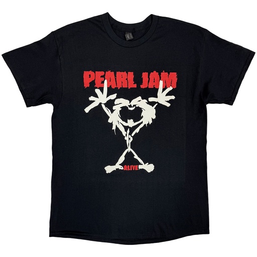 [PJTS02MB01] Pearl Jam S Stickman Maglietta