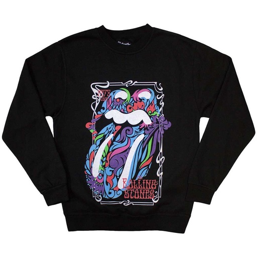 [RSSWT258MB03] Rolling Stones L Unisex Felpa: Colour Swirls