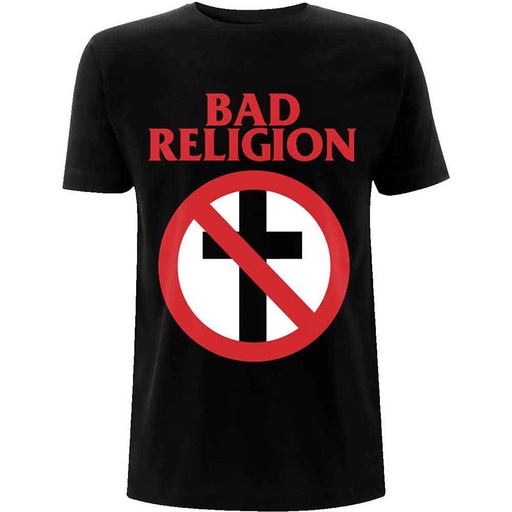 [BRTS04MB01] Bad Religion S Classic Buster Cross Maglietta 