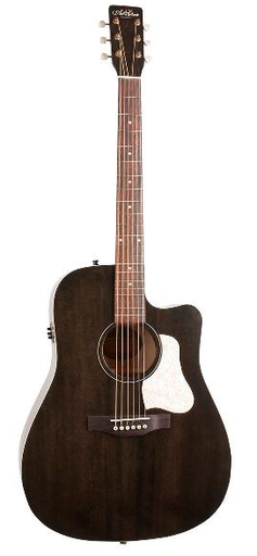 [AL-D-AFB-EQ-CW] Art&Lutherie Dreadnought "Americana" Faded Black With Fishman Presys II & Cutaway