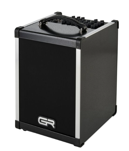[GR-AG-BF-8] GR Acoustic Guitar Combo Amplifier Black Fiber 140 watt Speaker 1x8" 4 Channels (3+1)