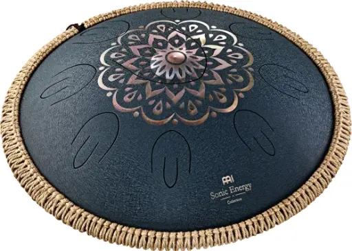 Tongue Drum Sonic Energy D Amara Blue Engraved
